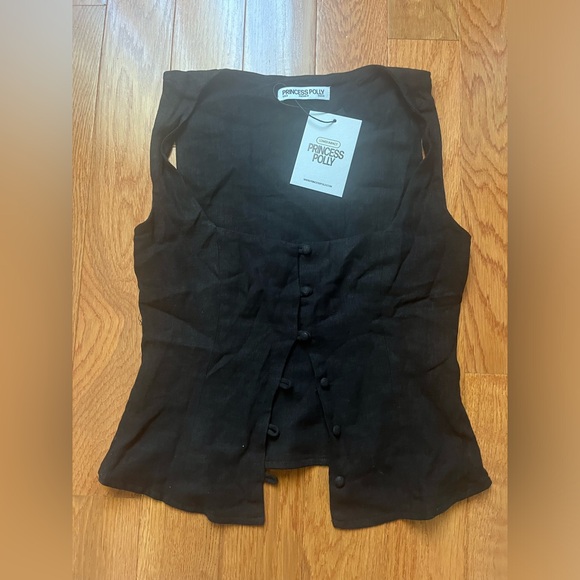 Princess Polly - Zenda Linen Blend Top - Picture 2 of 3